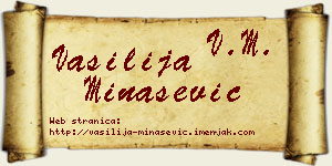 Vasilija Minašević vizit kartica